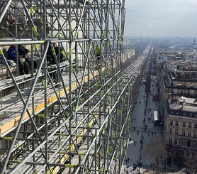 Rehabilitación Arco de Triunfo, París, Francia