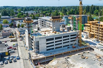 Ciclo eficiente con encofrado ORMA en Aldergrove Town Center