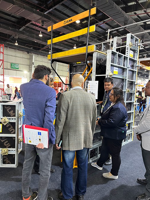 Buena acogida del encofrado modular recuperable ONADEK en Bauma Conexpo India