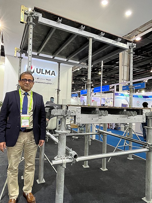 Buena acogida del encofrado modular recuperable ONADEK en Bauma Conexpo India