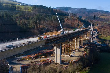 El carácter modular de los encofrados ULMA, clave en el viaducto de Antzuola