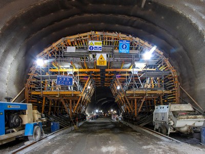 Carro MK para la construcción del túnel de Ollachea en Puno