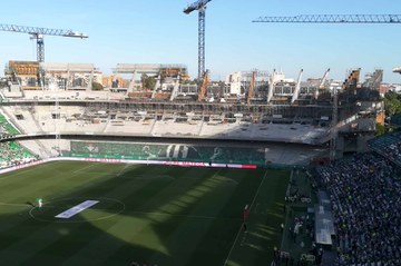 Nuevo graderío en el Estadio Benito Villamarín