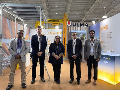 Las soluciones de ULMA suscitaron gran interés en la feria de la construcción Excon de India