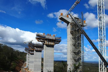 Versatilidad del encofrado RKS en el viaducto de Toowoomba, Australia